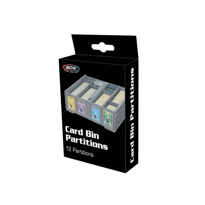 Collectible Card Bin Partitions - Gray