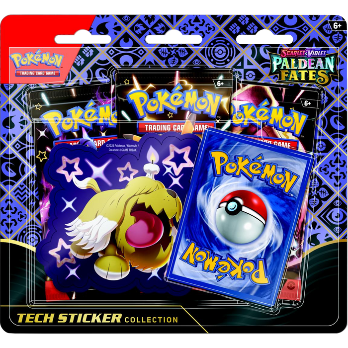 Pokemon TCG: Scarlet and Violet - Paldean Fates Tech Sticker Collection Display (12)