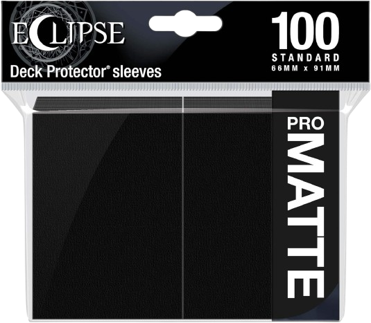 Eclipse Matt Standard Sleeves: Jet Black