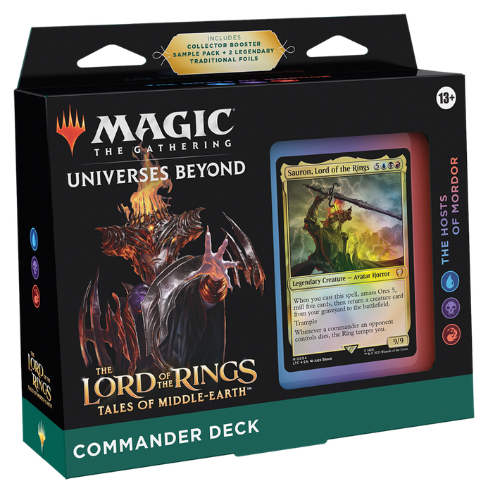 Magic the Gathering CCG: Lord of the Rings Commander Deck Carton (4)