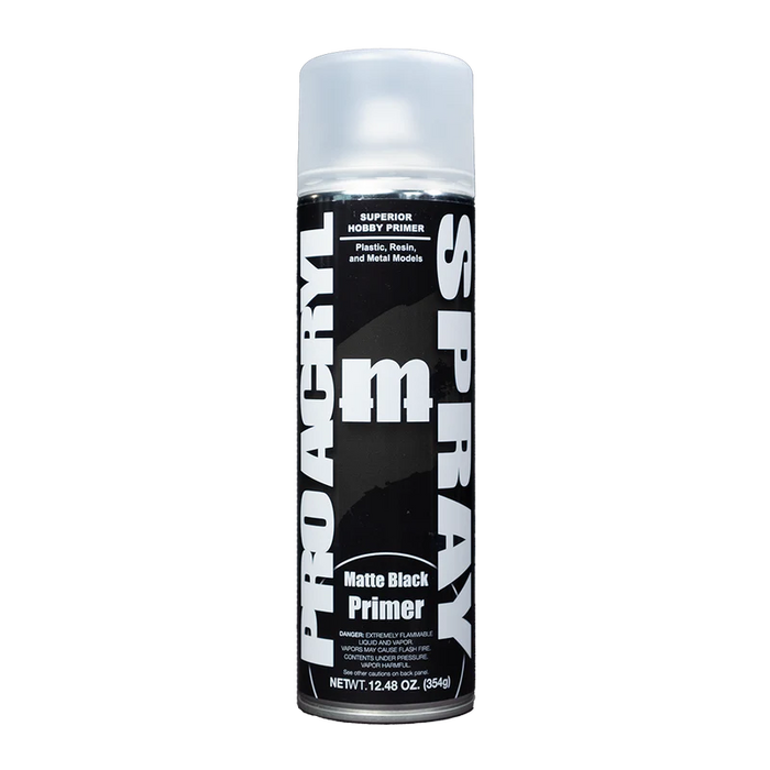 Pro Acryl Spray: Matte Black Primer