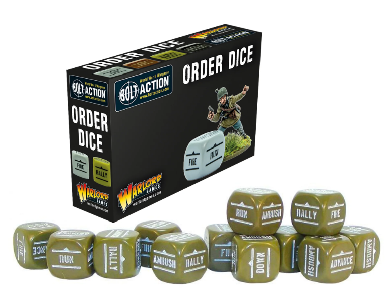 Bolt Action: Orders Dice Pack - Olive Drab