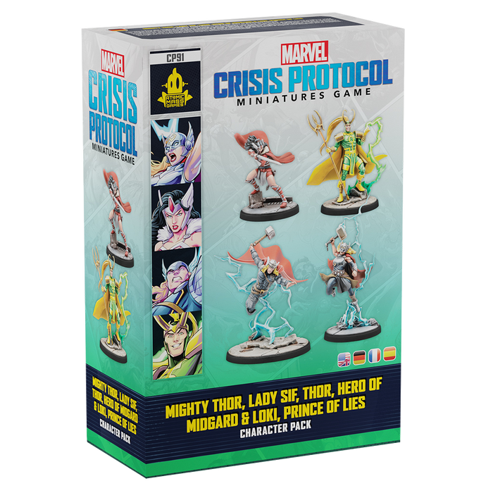 MARVEL: CRISIS PROTOCOL – MIGHTY THOR LADY SIF THOR HERO OF MIDGARD and LOKI PRINCE OF LIES