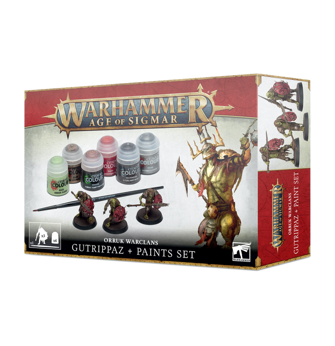 Warhammer Age of Sigmar: Orruk Gutrippaz + Paint Set