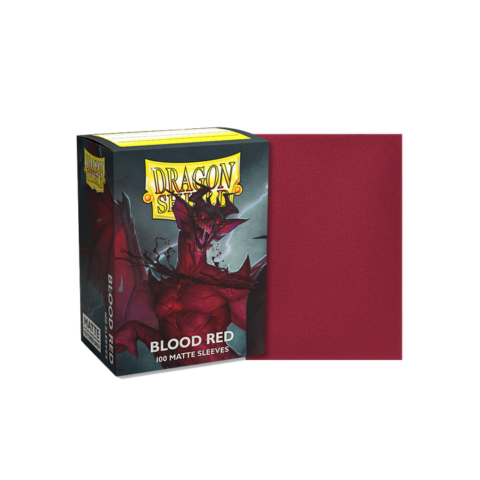 Dragon Shields: (100) Matte - Blood Red (DISPLAY 10)