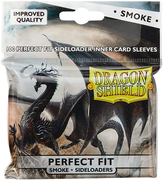 Dragon Shield Sleeves: Perfect Fit: Smoke Sideloaders 100CT