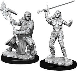 Dungeons and Dragons Nolzur`s Marvelous Unpainted Miniatures: W7 Half-Orc Female Fighter