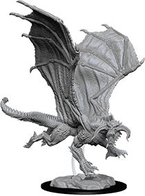 Dungeons and Dragons Nolzur`s Marvelous Unpainted Miniatures: W8 Young Black Dragon