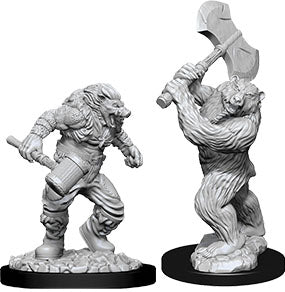 Dungeons and Dragons Nolzur`s Marvelous Unpainted Miniatures: W9 Wereboar and Werebear
