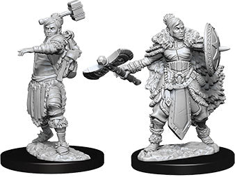 Dungeons and Dragons Nolzur`s Marvelous Unpainted Miniatures: W9 Female Half-Orc Barbarian