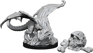 Dungeons and Dragons Nolzur`s Marvelous Unpainted Miniatures: W10 Black Dragon Wyrmling