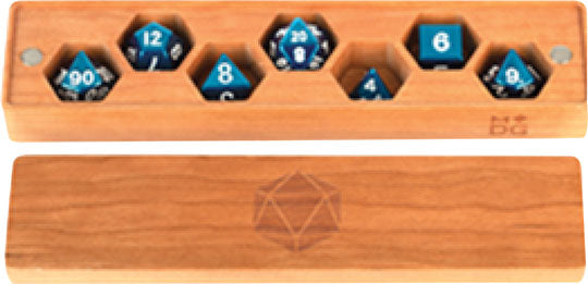 Premium Wood Dice Vault: Cherry