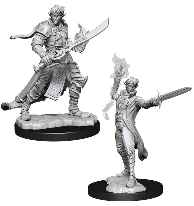 Pathfinder Deep Cuts Unpainted Miniatures: W11 Male Elf Magus (Magic User)