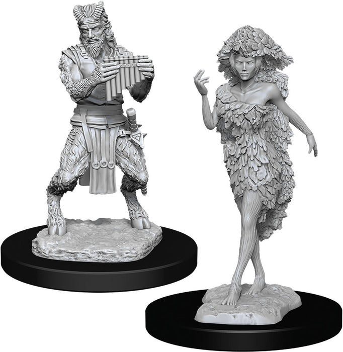 Dungeons and Dragons Nolzur`s Marvelous Unpainted Miniatures: W11 Satyr and Dryad
