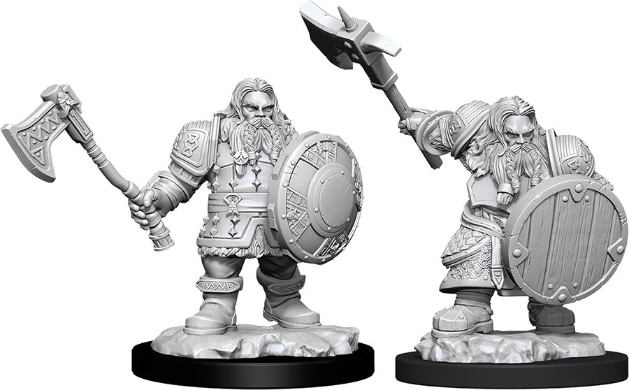 Dungeons and Dragons Nolzur`s Marvelous Unpainted Miniatures: W11 Male Dwarf Fighter