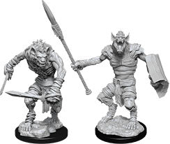 Dungeons and Dragons Nolzur`s Marvelous Unpainted Miniatures: W12 Gnoll and Gnoll Flesh Gnawer