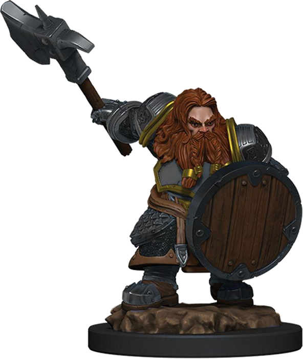Dungeons & Dragons Fantasy Miniatures: Icons of the Realms Premium Figures W5 Dwarf Fighter Male