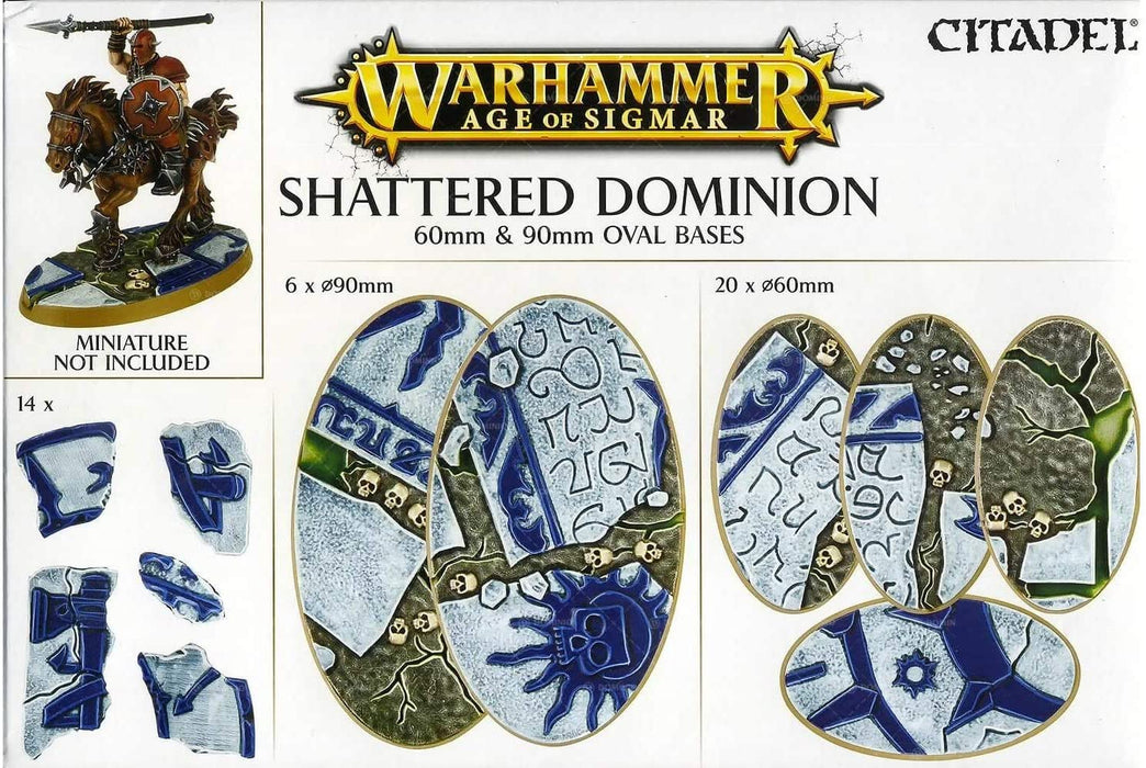 Warhammer Age of Sigmar - Shattered Dominion 60mm and 90mm Oval Bases
