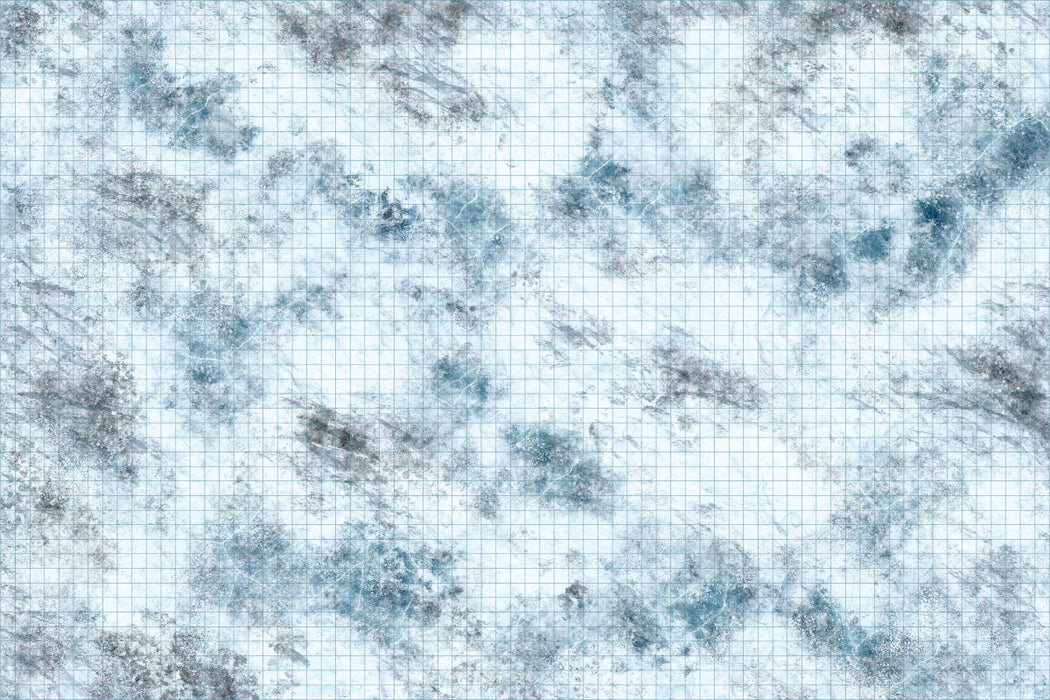 Dungeons and Dragons Fantasy Miniatures: Icons of the Realms Tundra Battle Mat