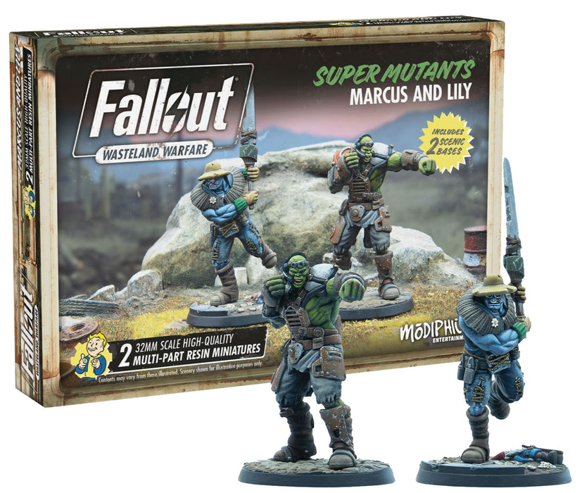 Fallout: Wasteland Warfare - Super Mutants Marcus and Lily