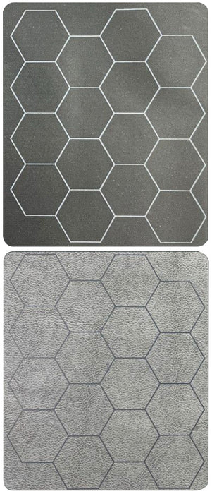 Megamat: 1in Reversible Black-Grey Hexes (34.5in x 48in Playing Surface)