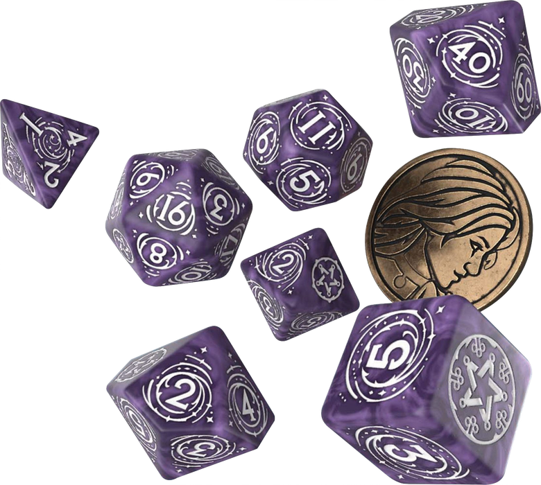 The Witcher Dice Set: Yennefer - Lilac and Gooseberries (7 + coin)