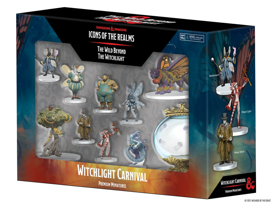 Dungeons and Dragons Fantasy Miniatures: Icons of the Realms Set 20 The Wild Beyond the Witchlight - Witchlight Carnival Premium Set
