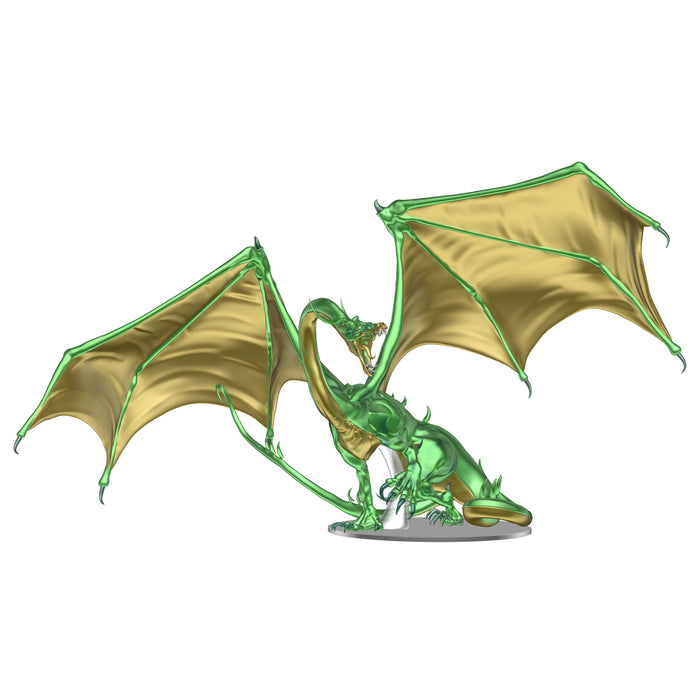 Dungeons and Dragons Fantasy Miniatures: Icons of the Realms - Adult Emerald Dragon Premium Figure