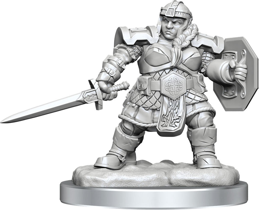 Dungeons and Dragons Nolzur`s Marvelous Unpainted Miniatures: W16 Dwarf Fighter Female