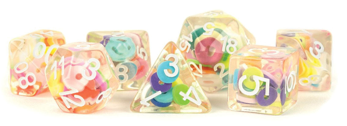 16mm Resin Poly Critical Hoops Dice Set (7)
