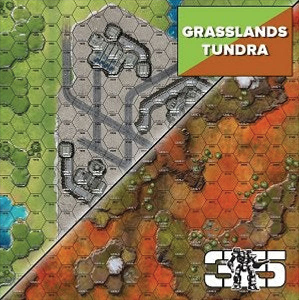 BattleTech: Battle Mat - Grasslands Tundra