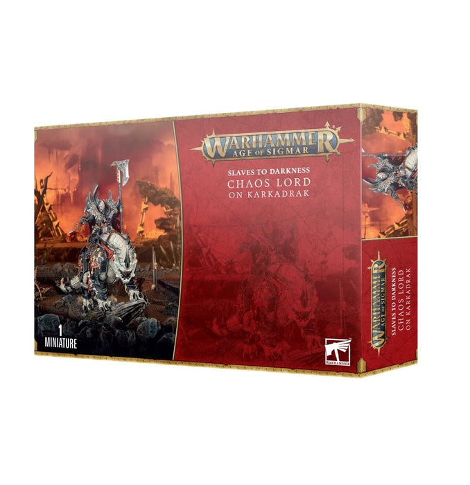 Warhammer Age of Sigmar - Chaos Lord on Karkadrak