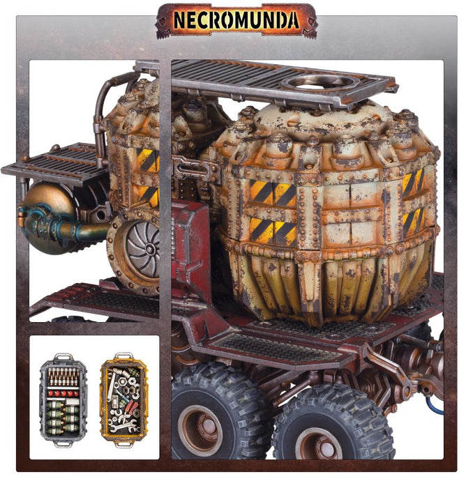 Necromunda - Promethium Tanks on Cargo-8 Ridgehauler Trailer