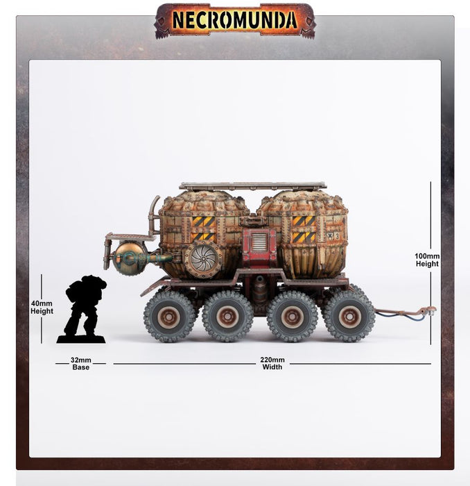 Necromunda - Promethium Tanks on Cargo-8 Ridgehauler Trailer