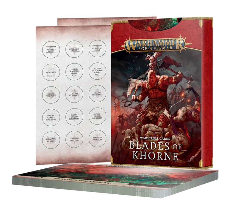 Warhammer Age of Sigmar - Warscroll Cards: Blades of Khorne