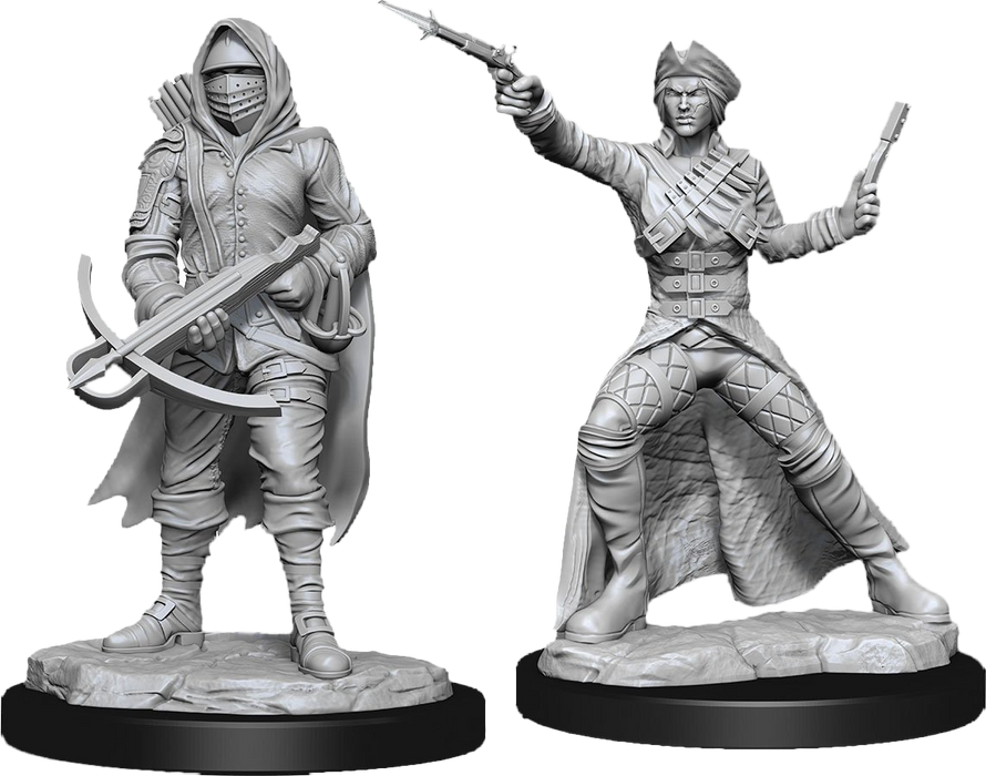 WizKids Deep Cuts Unpainted Miniatures: W15 Bounty Hunter and Outlaw