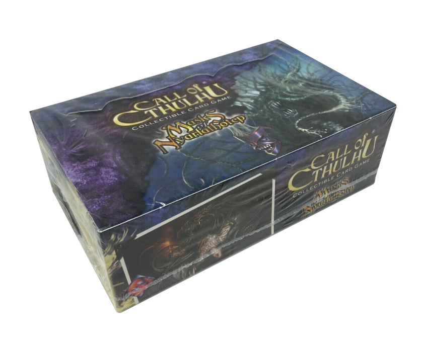 Call of Cthulhu CCG: Masks of Nyarlathotep Booster Display