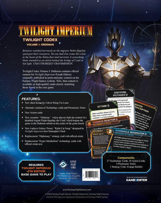 Twilight Imperium: Twilight Codex Vol. 1 Ordinian
