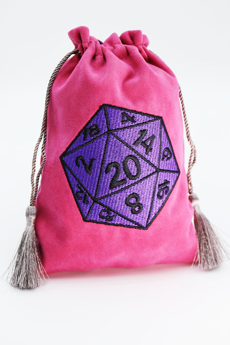 Dice Bag - Purple D20