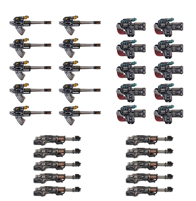 Warhammer: The Horus Heresy - Legiones Astartes: Heavy Weapons Upgrade Set – Volkite Culverins Lascannons and Autocannons