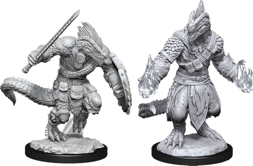 Dungeons and Dragons Nolzur`s Marvelous Unpainted Miniatures: W15 Lizardfolk Barbarian and Lizardfolk Cleric