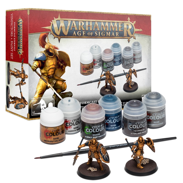 Warhammer Age of Sigmar - Stormcast Eternals Paint + Paint Set (Discontinued)