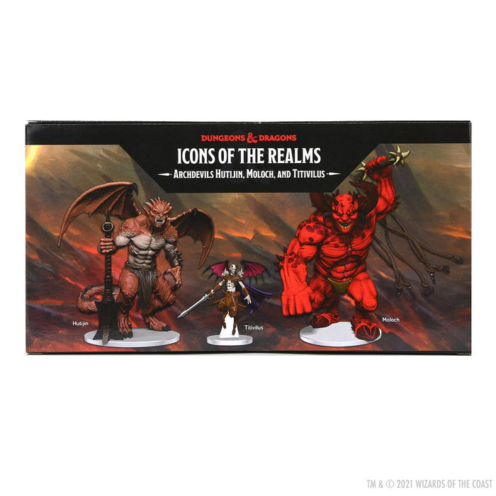Dungeons and Dragons Fantasy Miniatures: Icons of the Realms Archdevils - Hutijin Moloch Titivilus