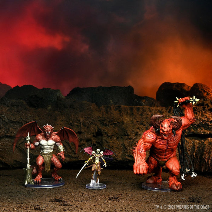 Dungeons and Dragons Fantasy Miniatures: Icons of the Realms Archdevils - Hutijin Moloch Titivilus