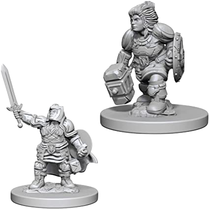 Dungeons and Dragons Nolzur`s Marvelous Unpainted Miniatures - Dwarf Female Paladin