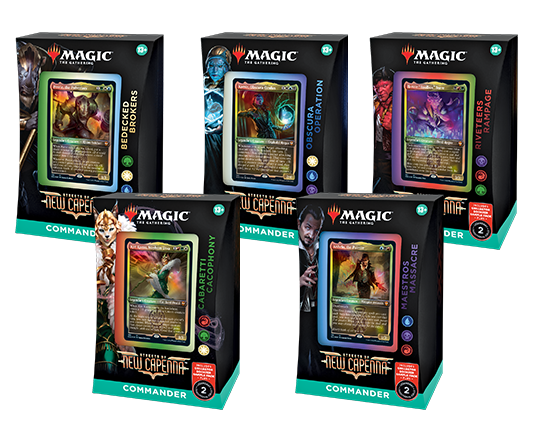 Magic the Gathering CCG: Streets of New Capenna Commander Deck Display (5)