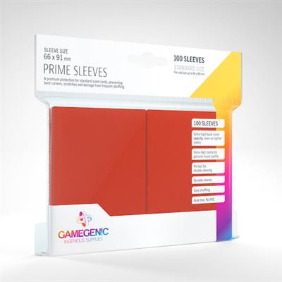 Gamegenic - PRIME SLEEVES: RED