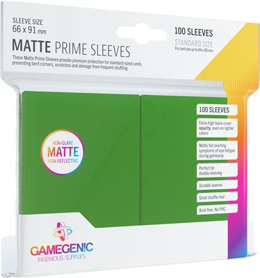 Gamegenic: Matte Prime Sleeves: Green