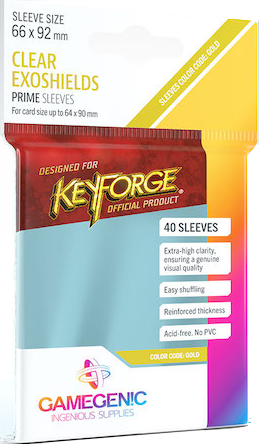 KeyForge PRIME Exoshields: Clear Sleeves