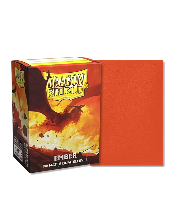 Dragon Shields: (100) Matte Dual - Ember